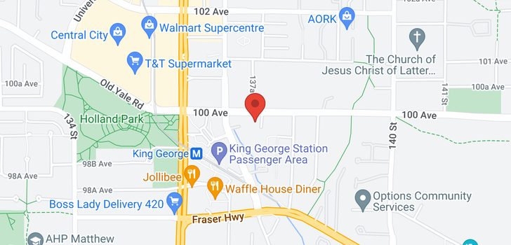 map of 3612 13750 100 AVENUE